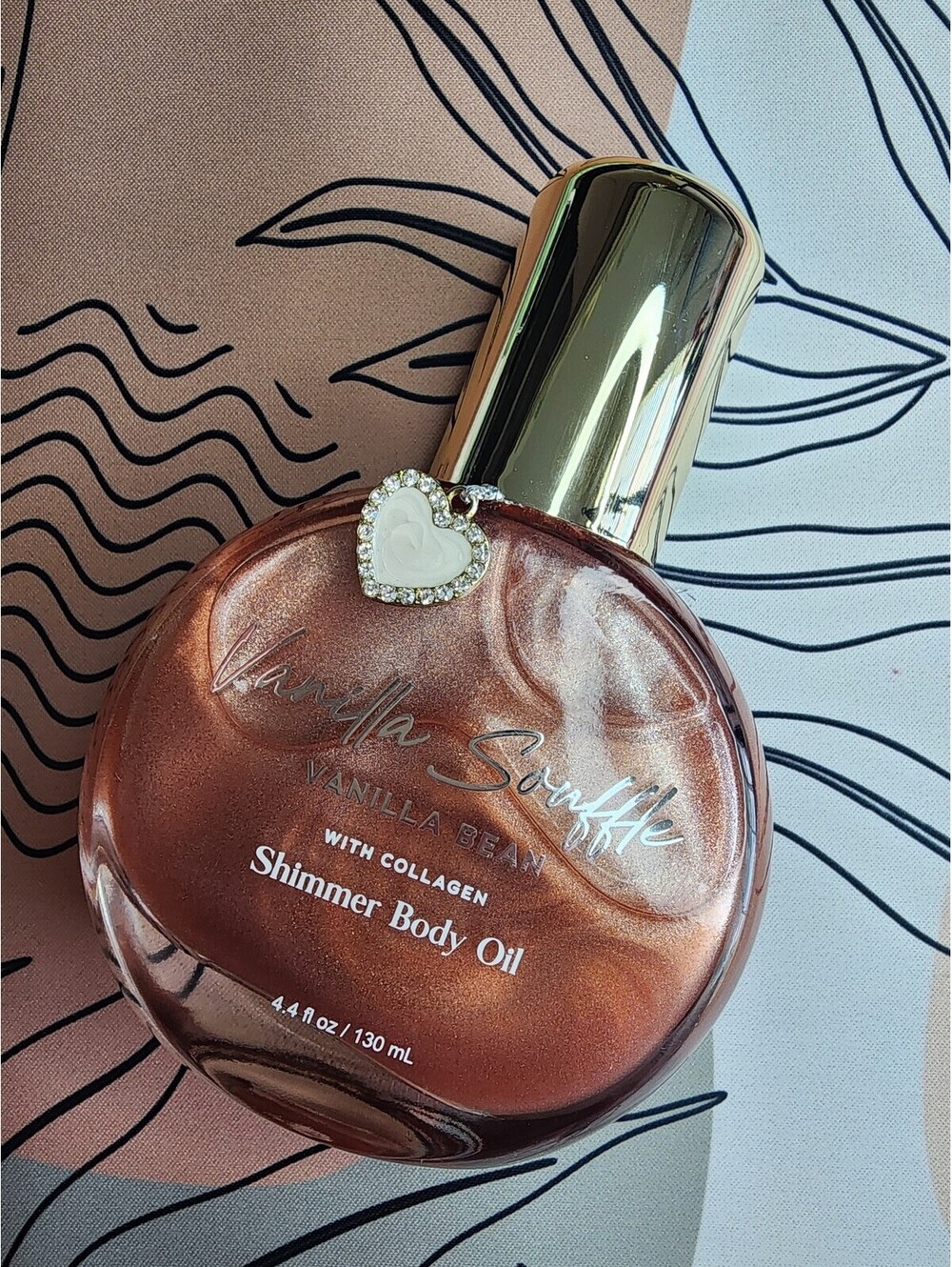 Vanilla Souffle Vanilla Bean Shimmer Body Oil with Collagen 4.4 oz / 130 ml
